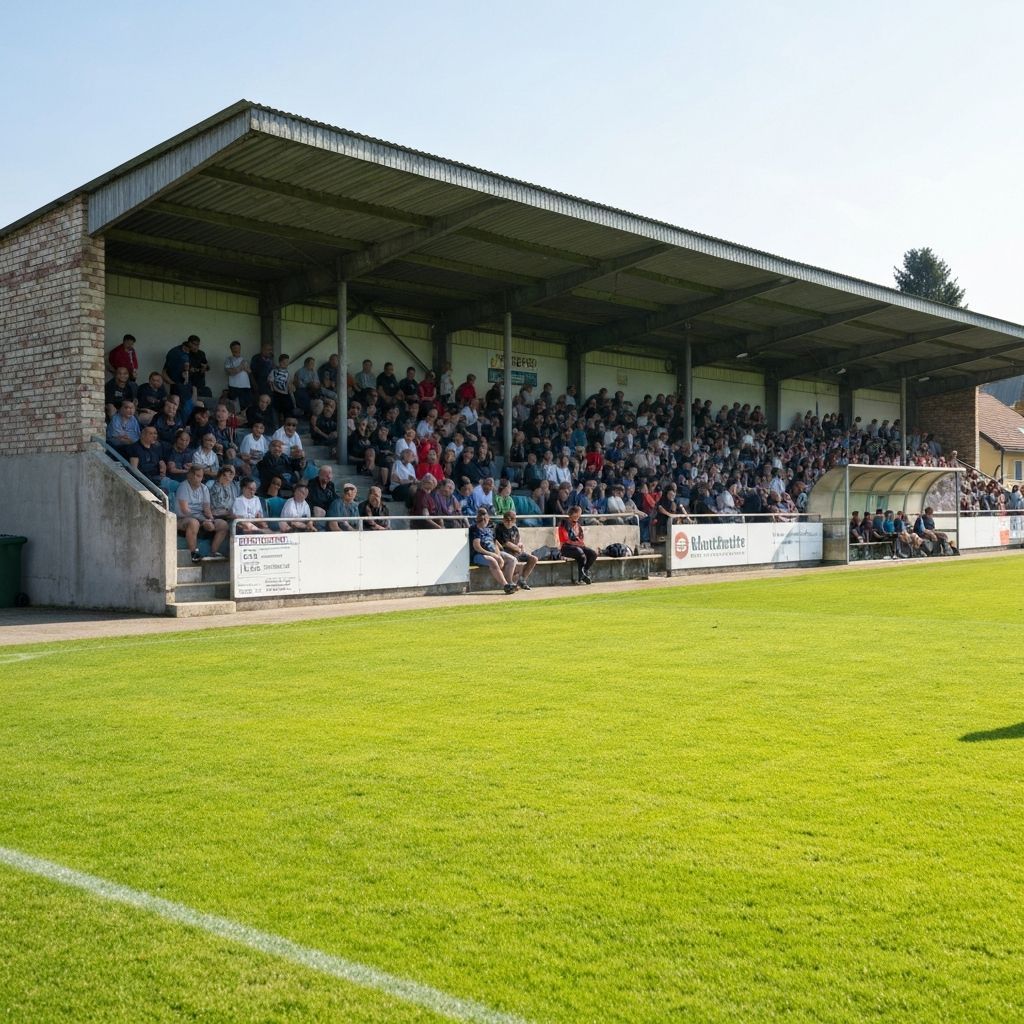 Stadion FC Braunau bei Tag